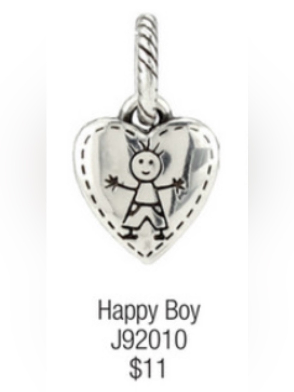 BRIGHTON Boy Pendant/Charm (Son/Brother/Dad/Grampa/Friends)